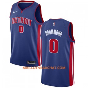 Maillot NBA Detroit Pistons Andre Drummond 0 Nike 2017-18 Bleu Swingman - Homme